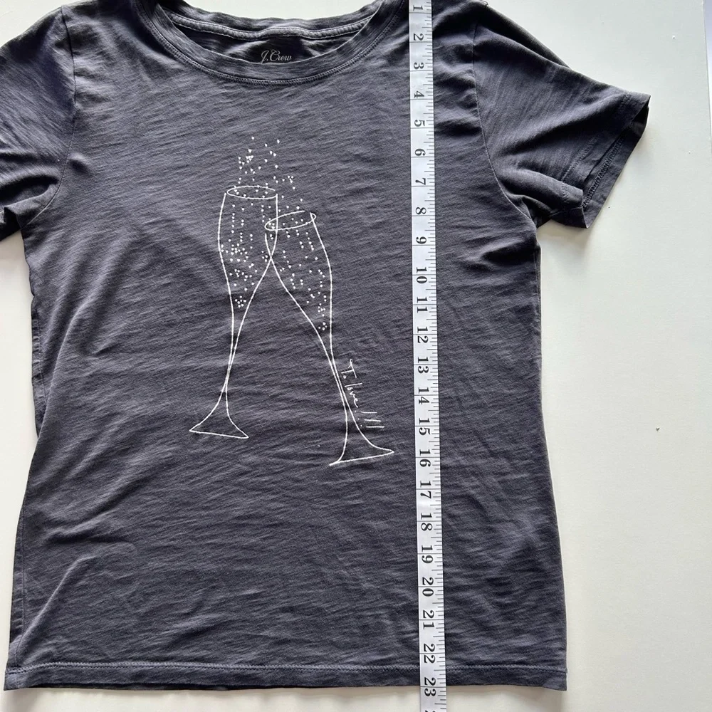 J. Crew Tee with Champagne Glasses